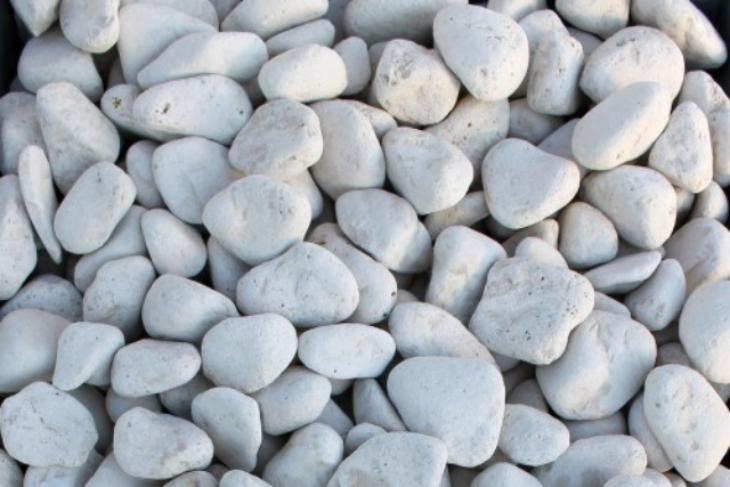 Белая галька галтовка (20-40 мм.)  купить во Владикавказе от производителя, без посредников